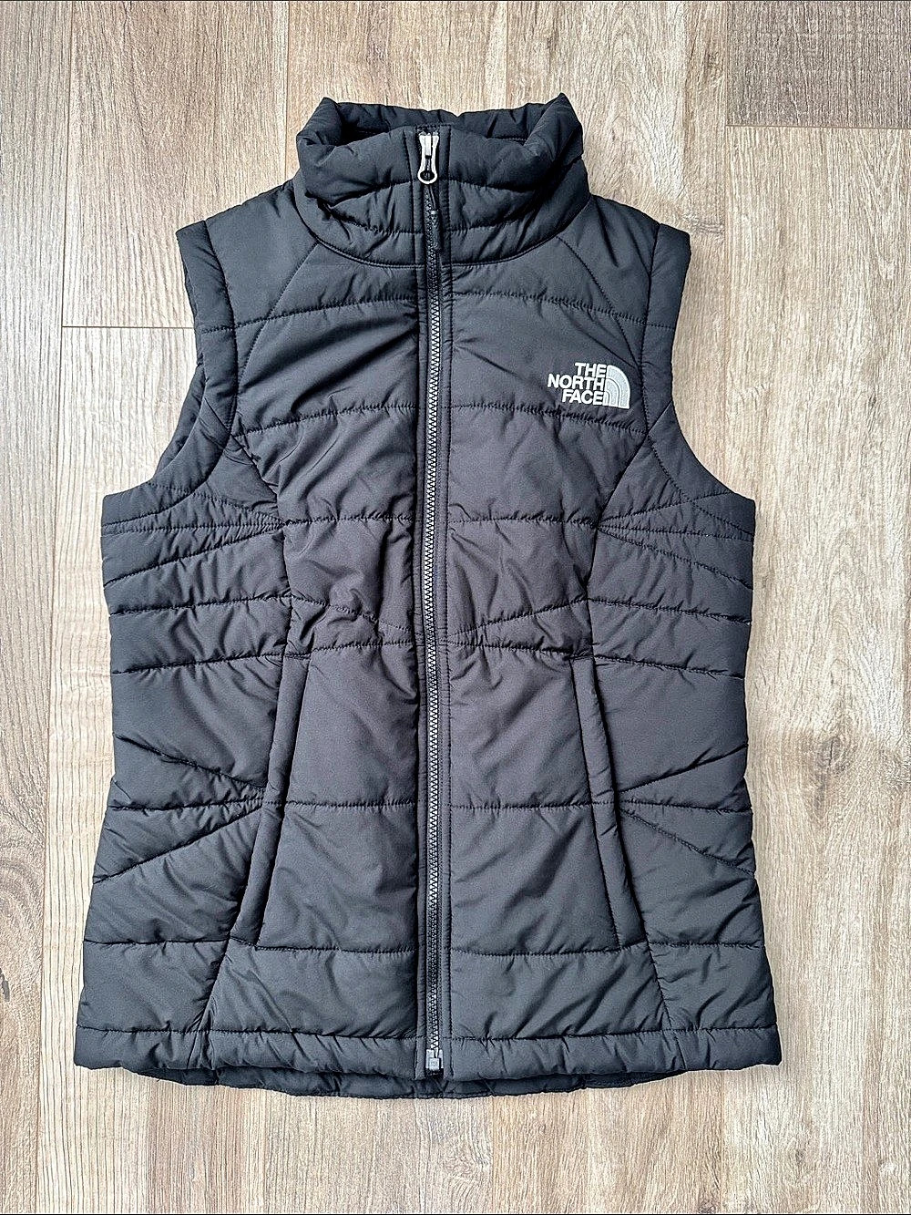 The North Face ThermoBall Vest Women'Small Black Quilted Vest Size Small